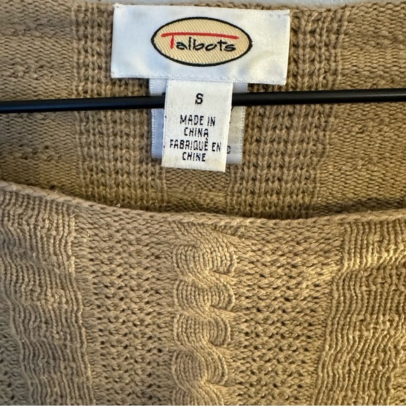 Talbots Cashmere Silk Blend Women’s Long Sleeved Sweater Scalloped Hem Sz small - Picture 5 of 6